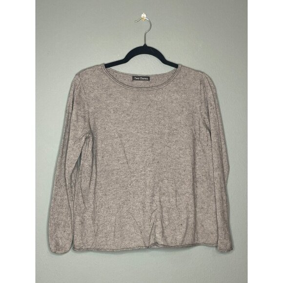 Two Danes Small Yak Merino Wool Blend Women's LS Sweater - Picture 1 of 8